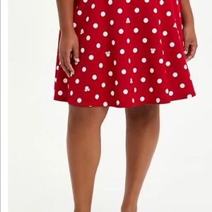 Disney Minnie Mouse Red & White Dot Scuba Skirt